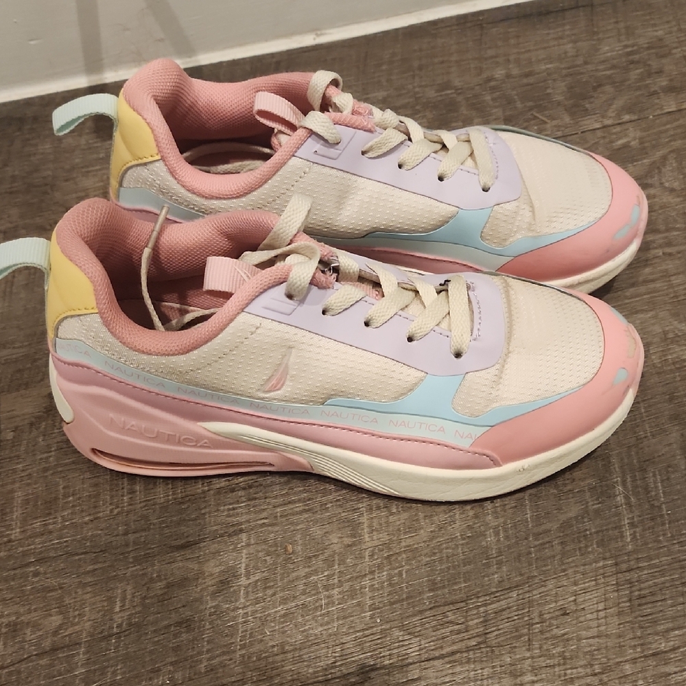 Nautica Pastel Pink and Blue Sneakers